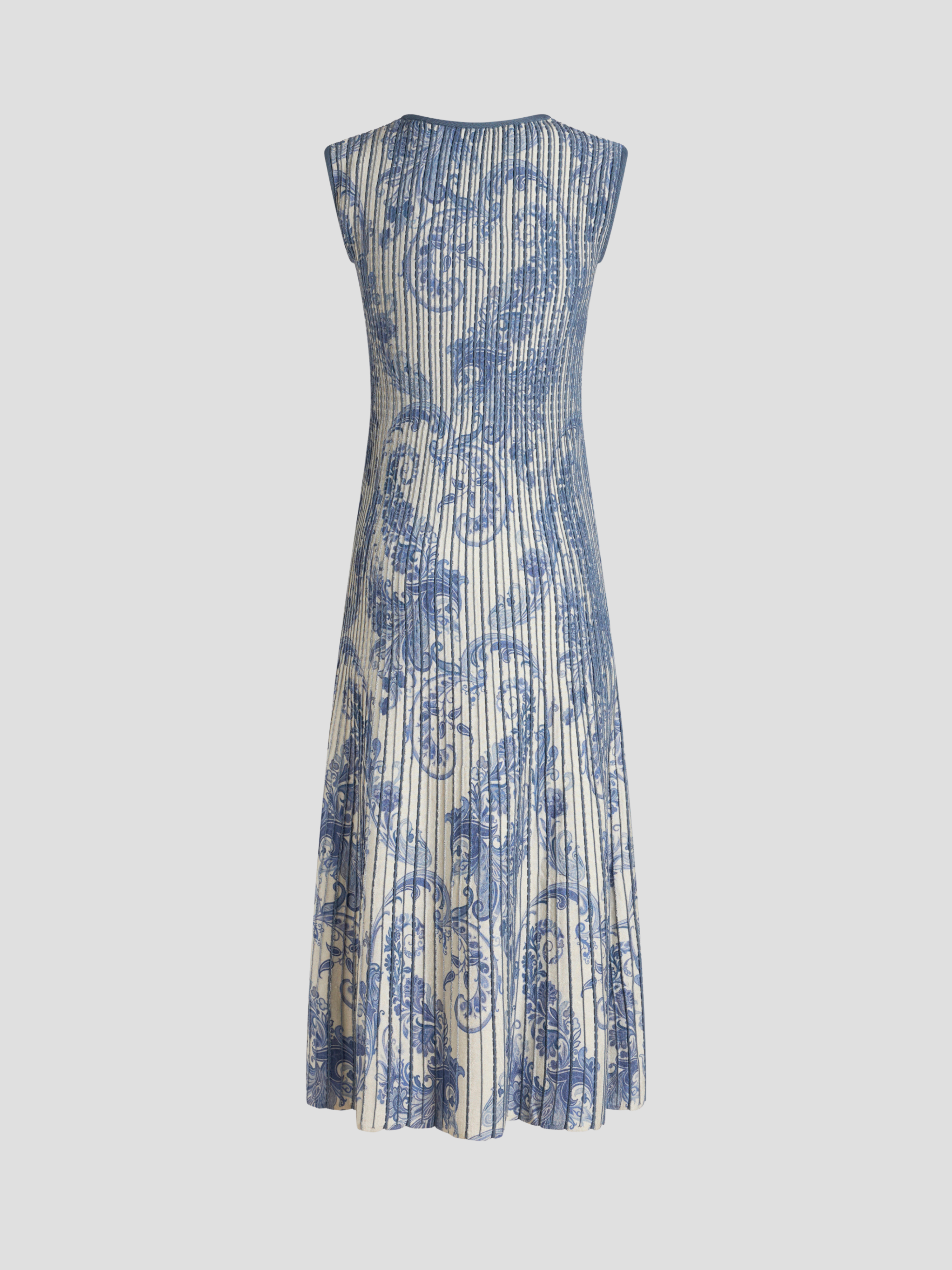 Cap Sleeve Printed Midi Knit Dress,ETRO,- Fivestory New York