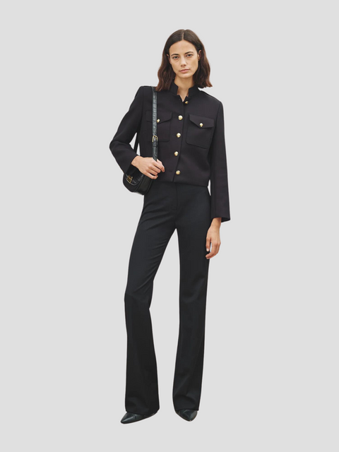 Berenice Cropped Jacket in Black,NILI LOTAN,- Fivestory New York