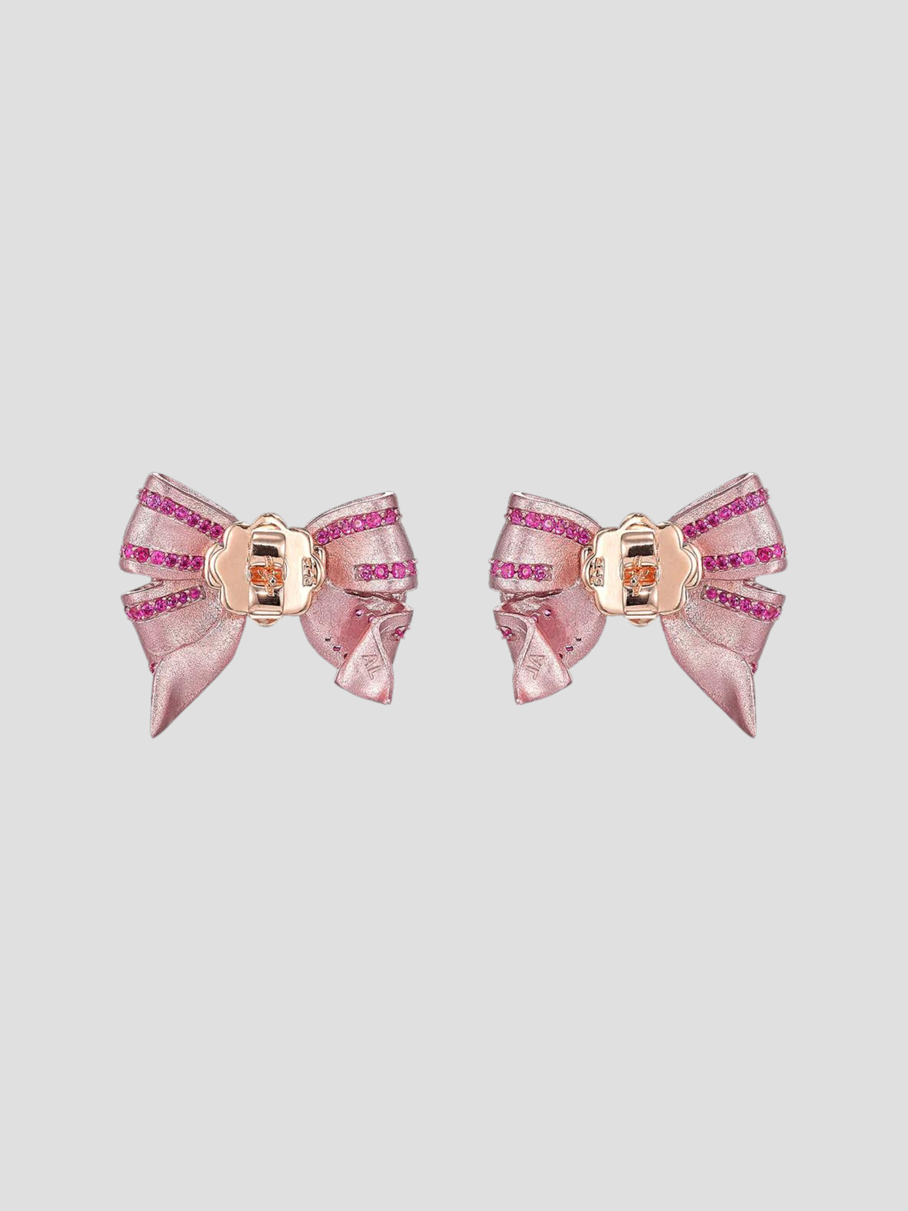 Rose Mini Bow Tie Earrings,Anabela Chan,- Fivestory New York