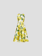 Veronica Dress in Yellow Cornelia St Rose Print,MAE NEW YORK,- Fivestory New York