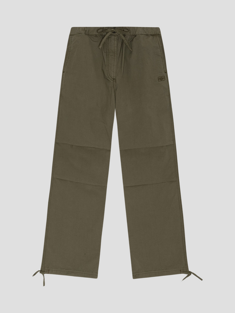Washed Cotton Canvas Draw String Pants,Ganni,- Fivestory New York