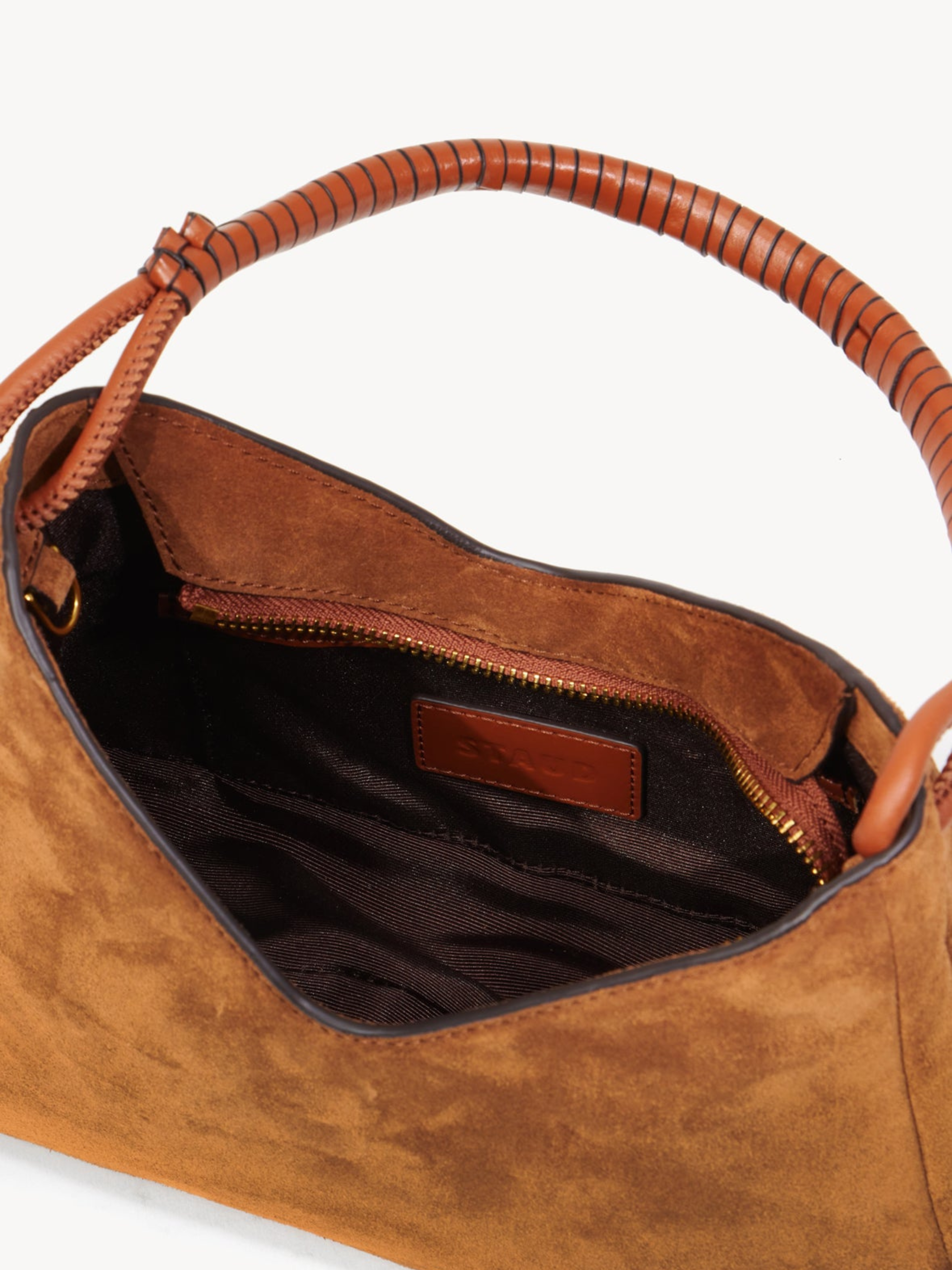 STAUD Valerie Suede Shoulder Bag