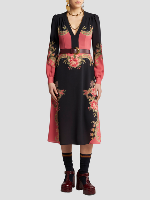 Floral Printed Midi Dress,ETRO,- Fivestory New York