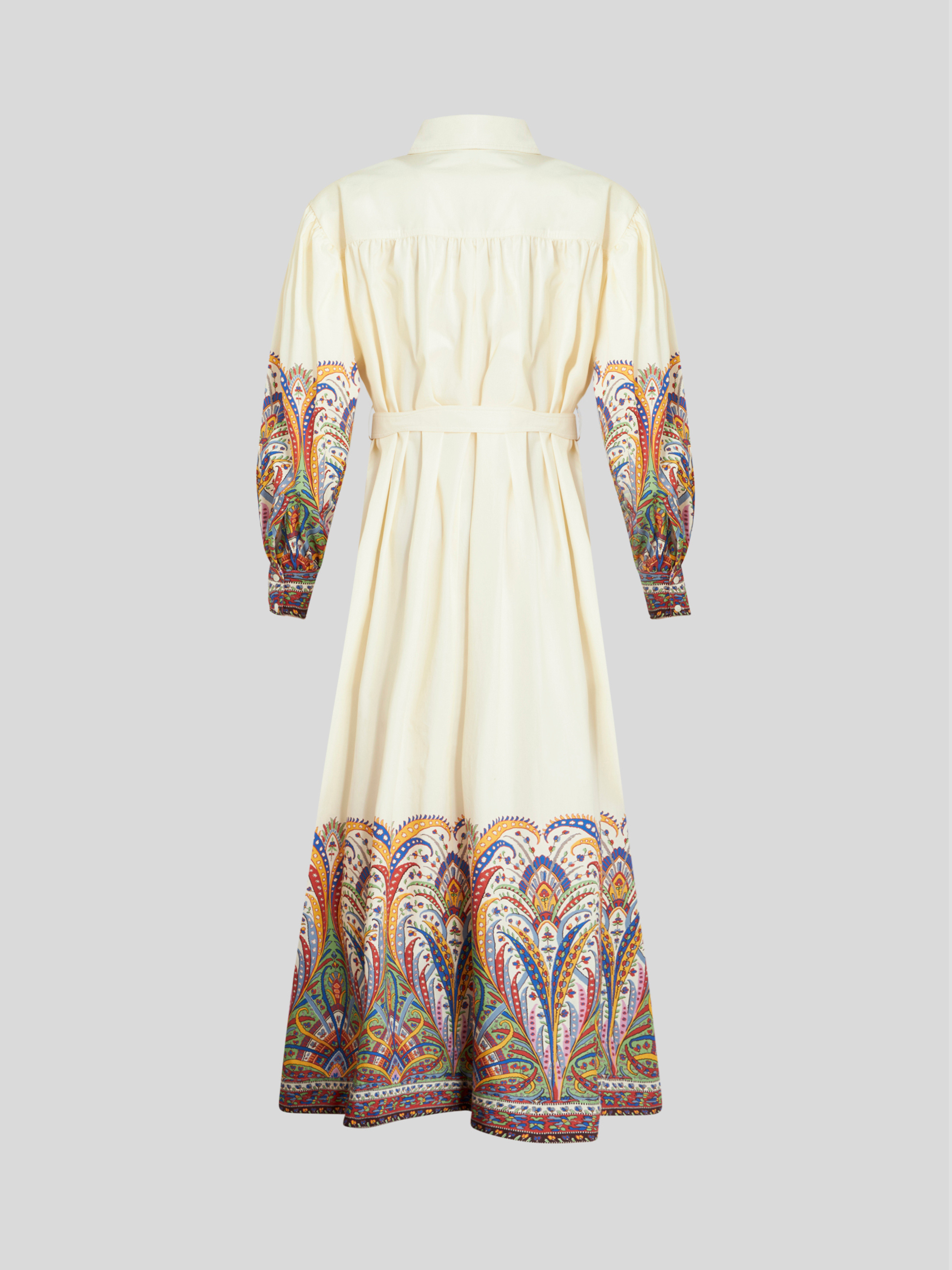 White Belted Midi Shirt Dress,ETRO,- Fivestory New York