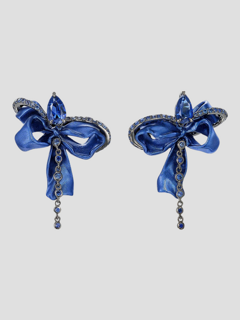 Midnight Cupid Bow Earrings,Anabela Chan,- Fivestory New York