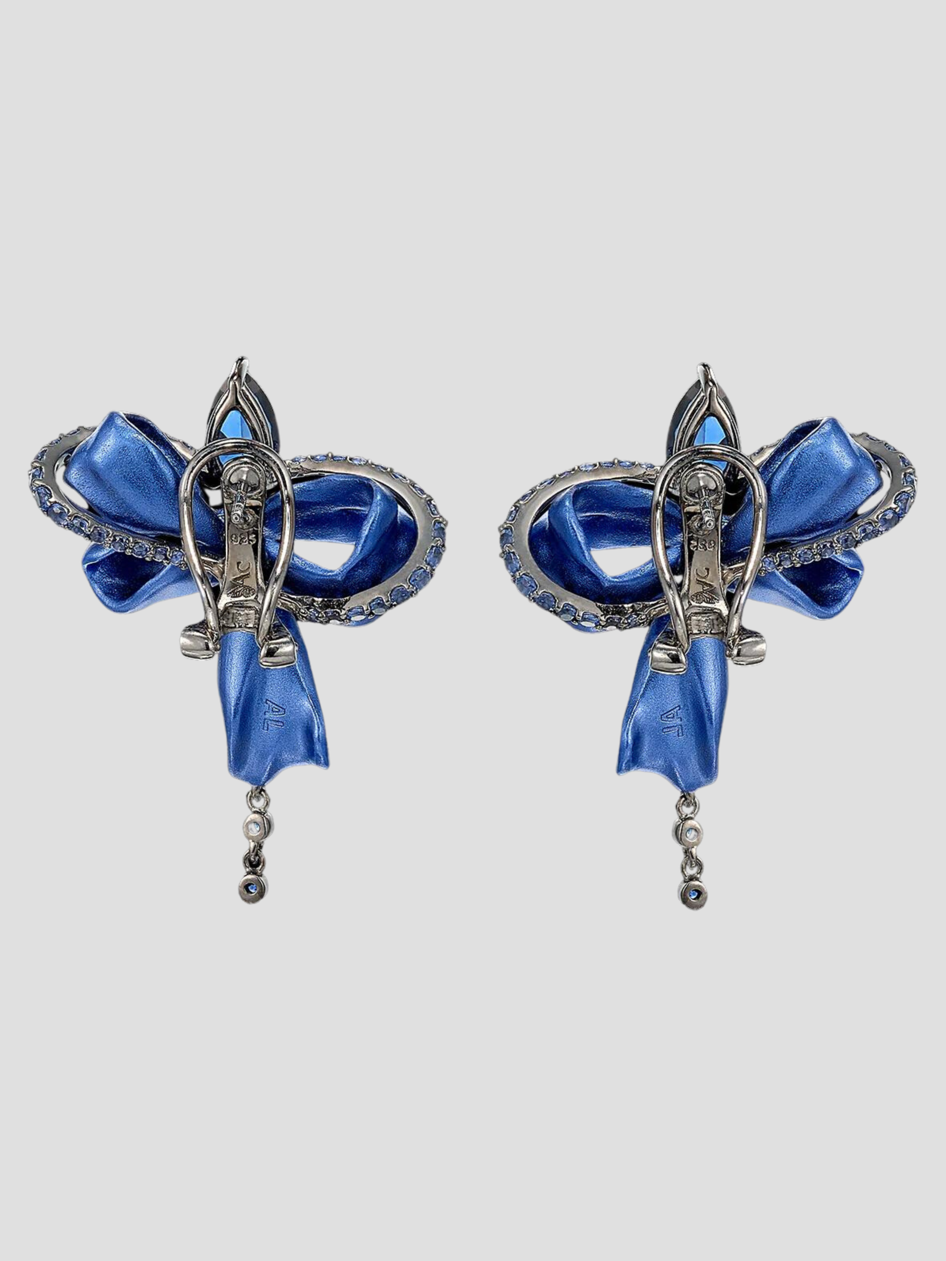 Midnight Cupid Bow Earrings,Anabela Chan,- Fivestory New York