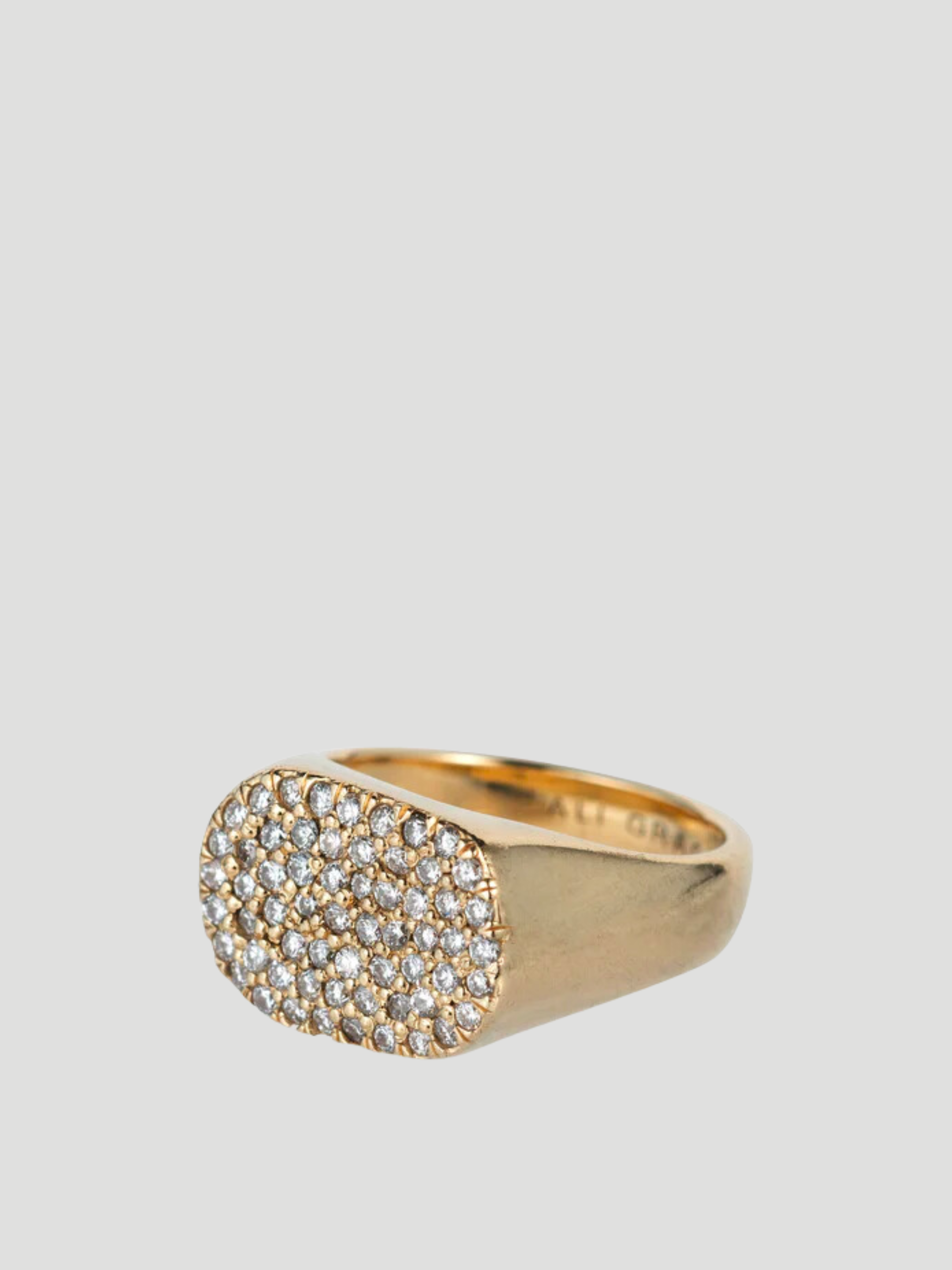 Pavé Diamond Signet Ring,Ali Grace Jewelry,- Fivestory New York