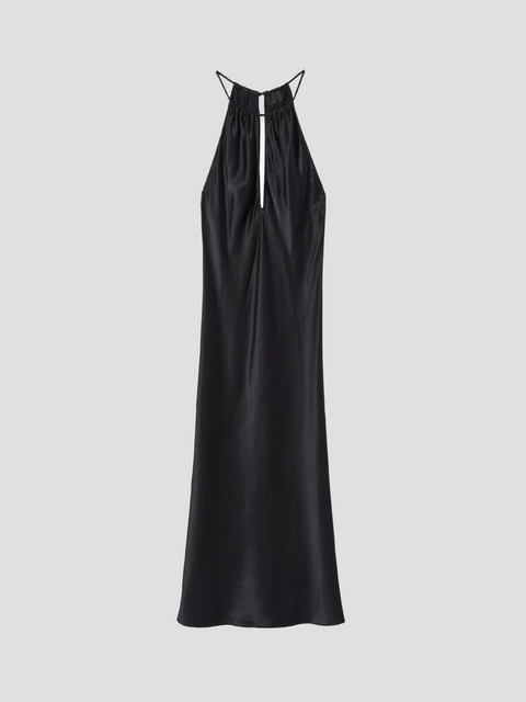 Elegante Silk Halterneck Dress,NILI LOTAN,- Fivestory New York