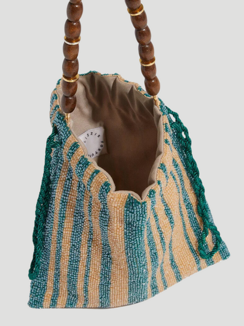 Gala Bag in Disco Stripe,Lizzie Fortunato Jewels,- Fivestory New York