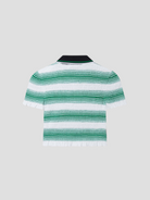 Gradient Striped Polo Top,CASABLANCA,- Fivestory New York