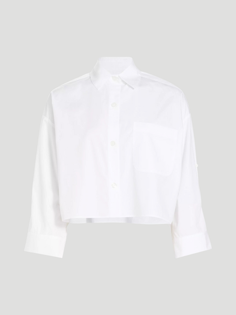 Next-Ex White Cotton Poplin Shirt