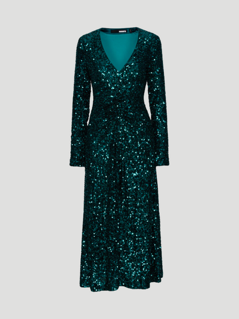 Sequins Midi Slit Dress,ROTATE Birger Christensen,- Fivestory New York