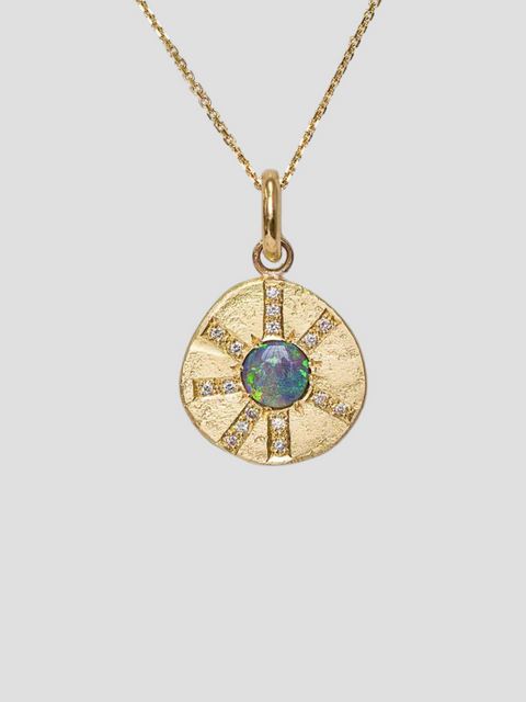 Opal Sun Ray Necklace,Sarah Gardner,- Fivestory New York