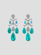 White Gold Paraiba Chandelier Earrings,Anabela Chan,- Fivestory New York