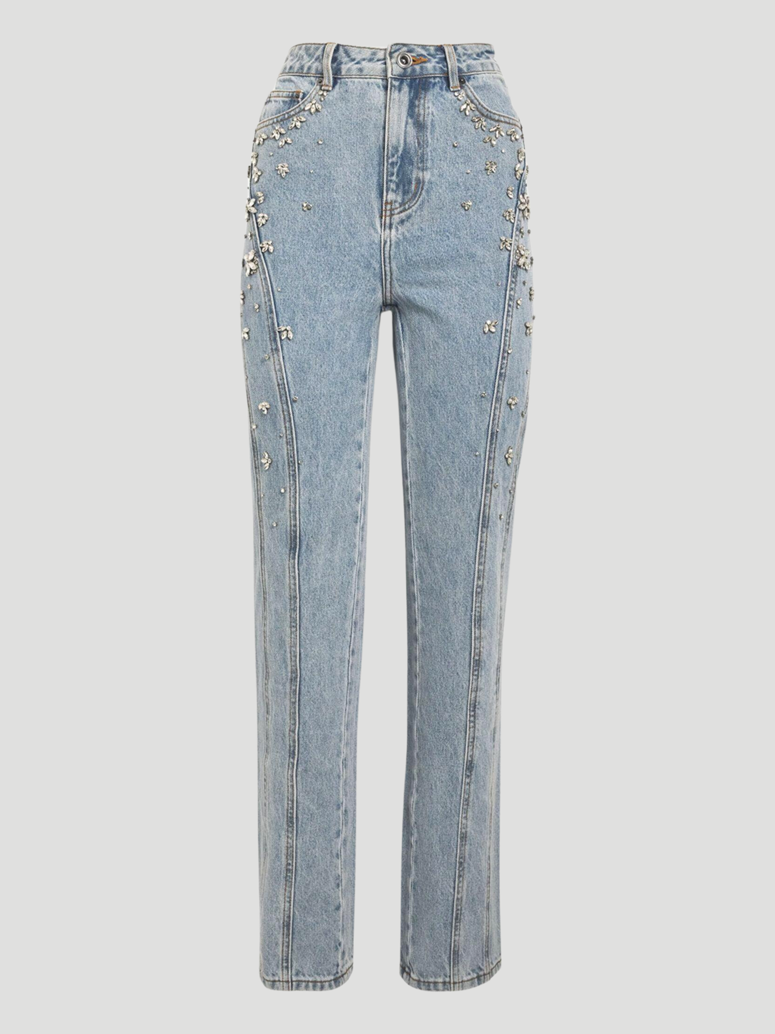 SELF-PORTRAIT | Crystal-Embellished Jeans | FIVESTORYNY.COM SELF-PORTRAIT | Crystal-Embellished Jeans | FIVESTORYNY.COM