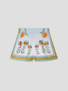 Yoruba Flowers Silk Shorts,CASABLANCA,- Fivestory New York