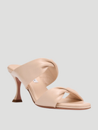 75mm Nude Leather Twist Sandal,Aquazzura,- Fivestory New York