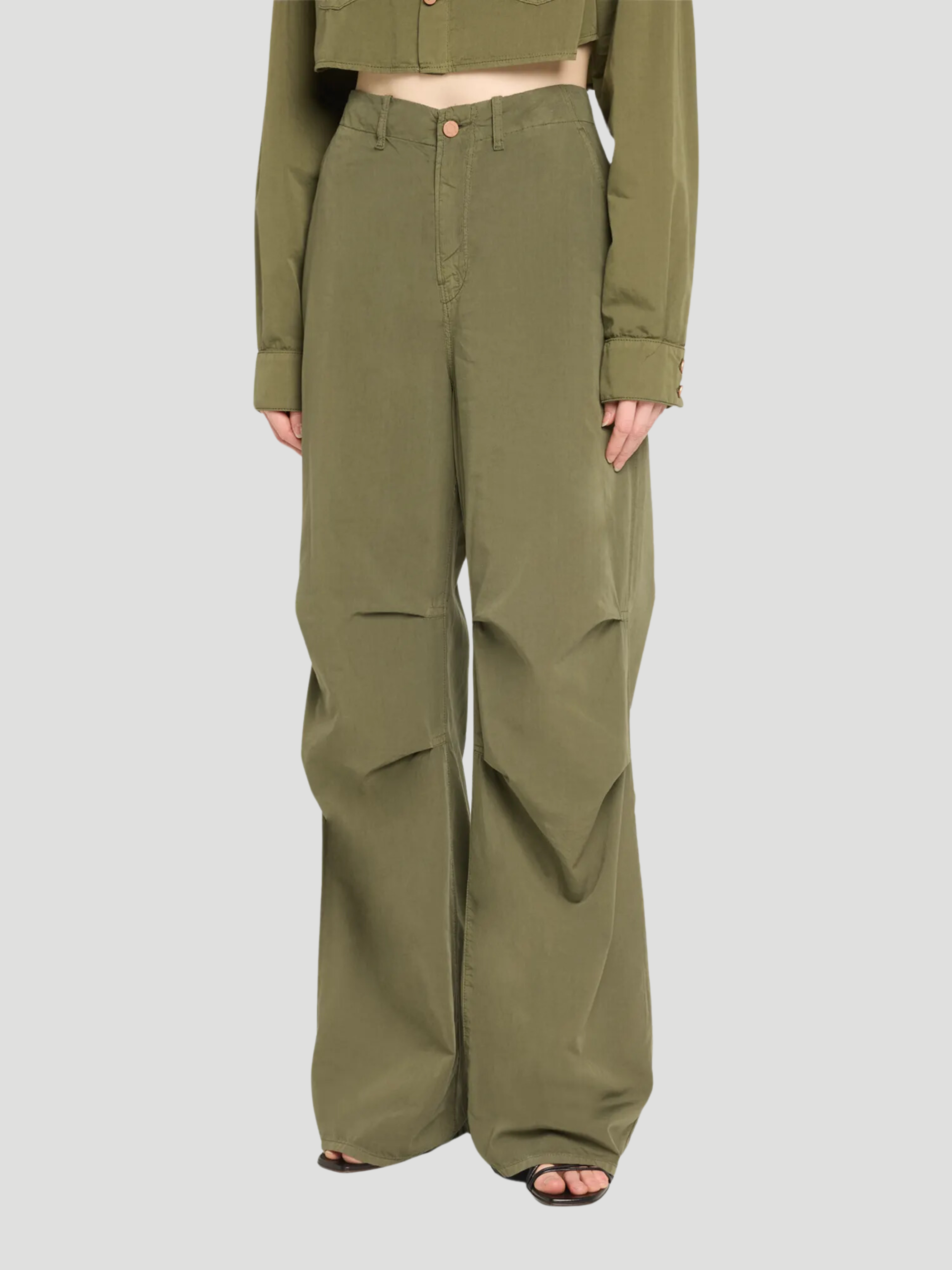 Friday Flip Pant in Military Green,3x1,- Fivestory New York