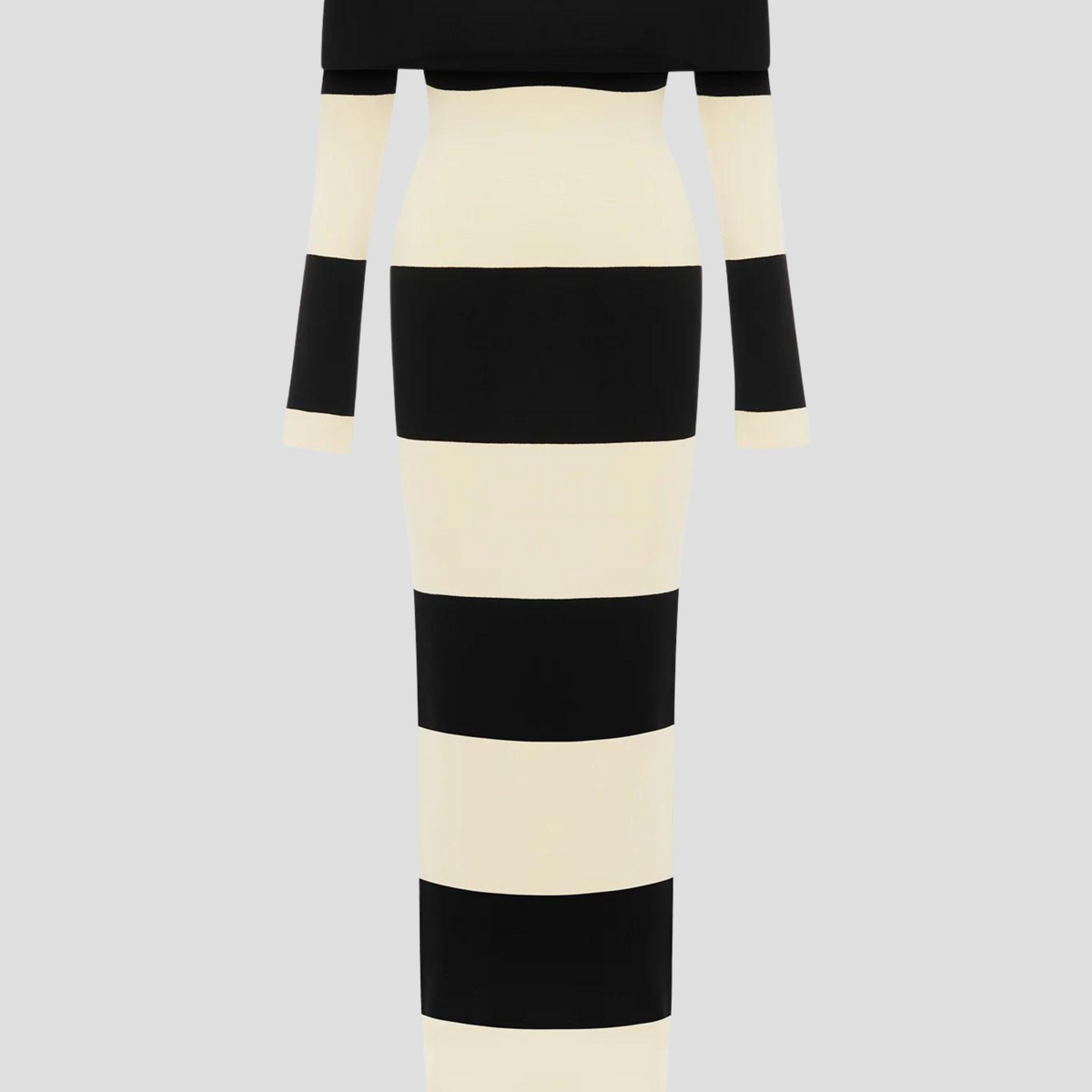 posse theo off the shoulder dress POSEE | Theo Off-Shoulder Striped Dress