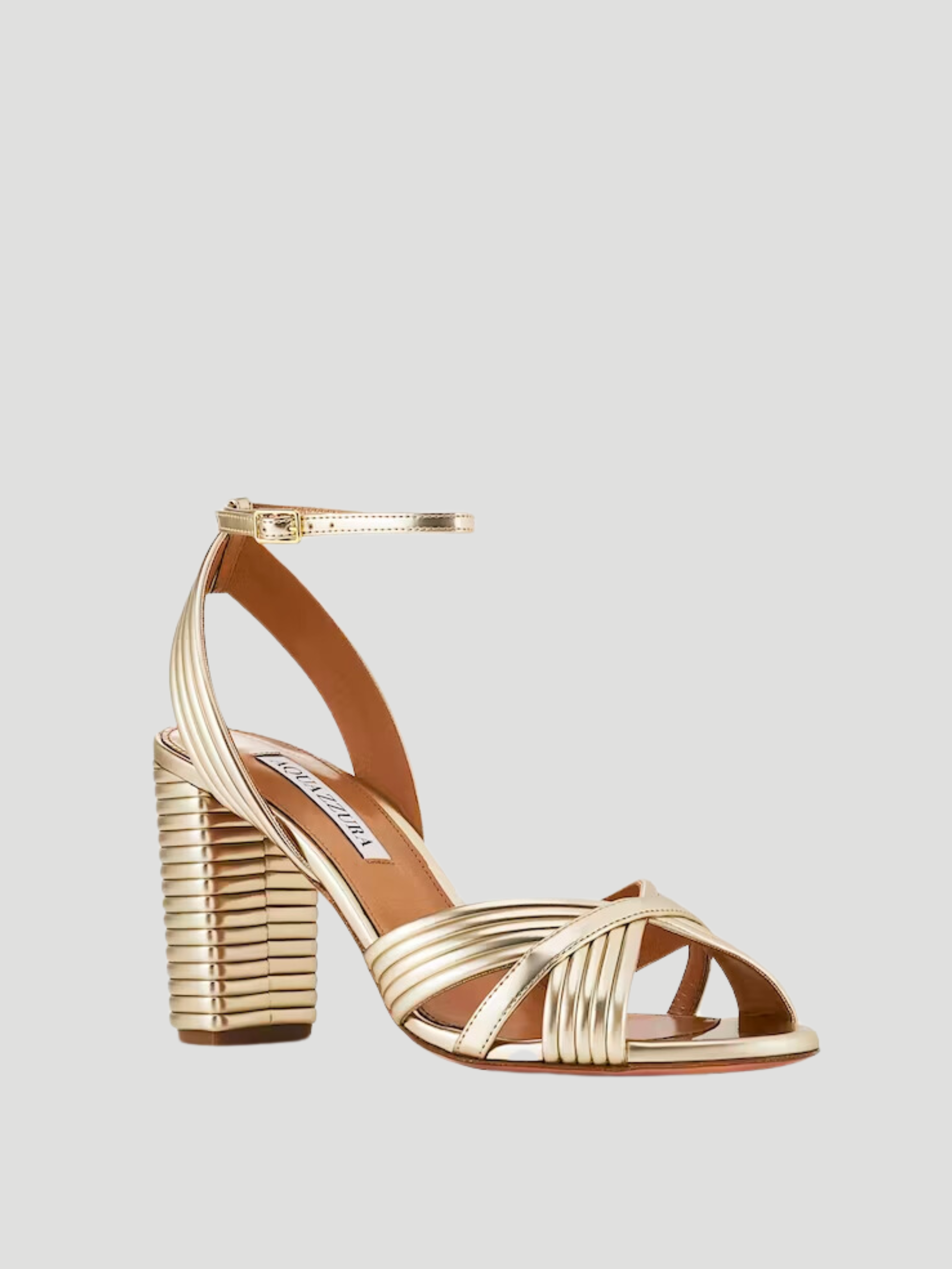 Aquazzura gold sandals online