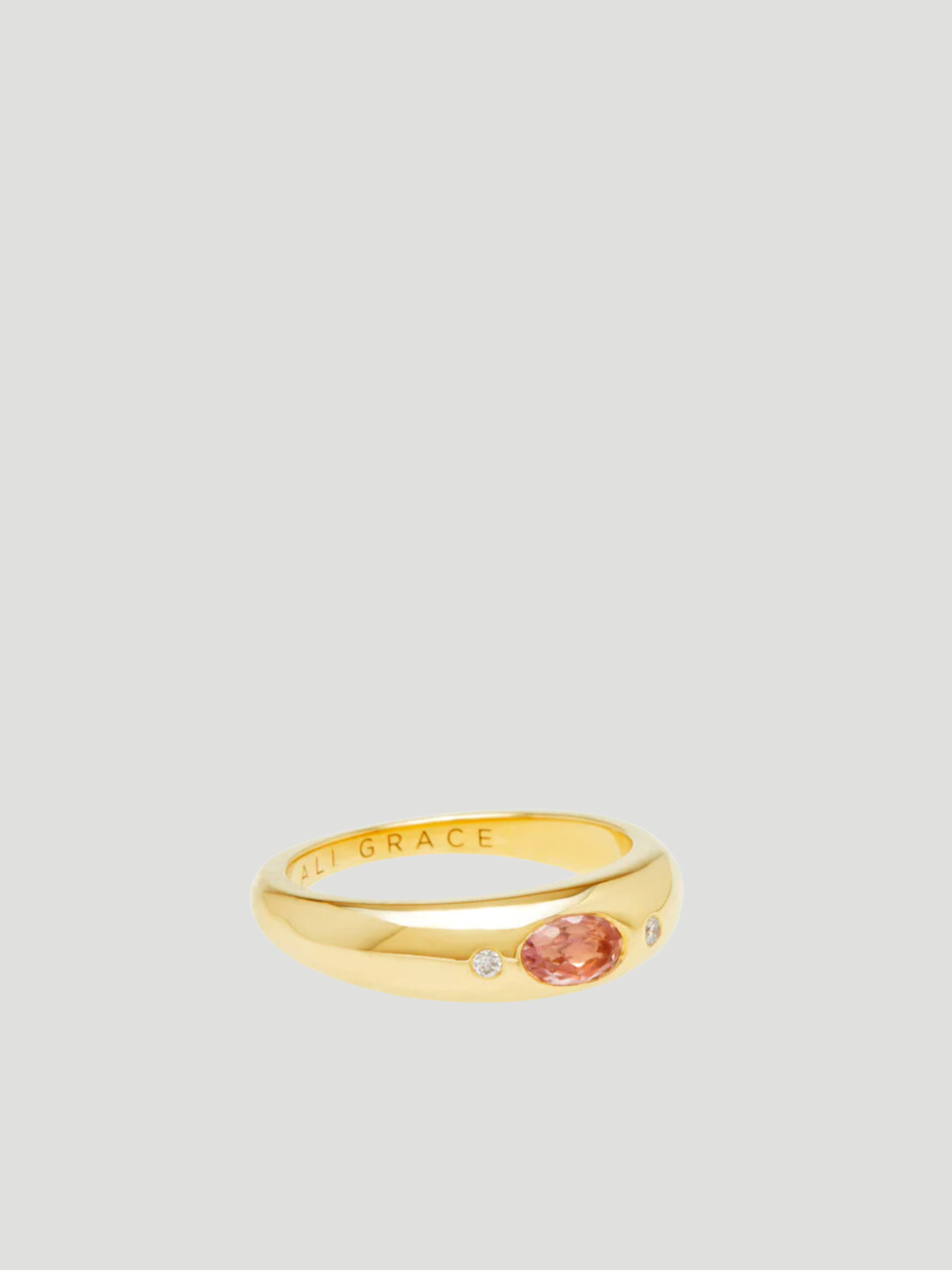 Pink Tourmaline & Diamonds Mini Bubble Ring,Ali Grace Jewelry,- Fivestory New York