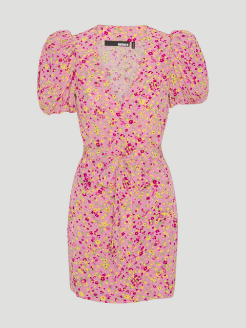 Jacquard Belted Dress,ROTATE Birger Christensen,- Fivestory New York