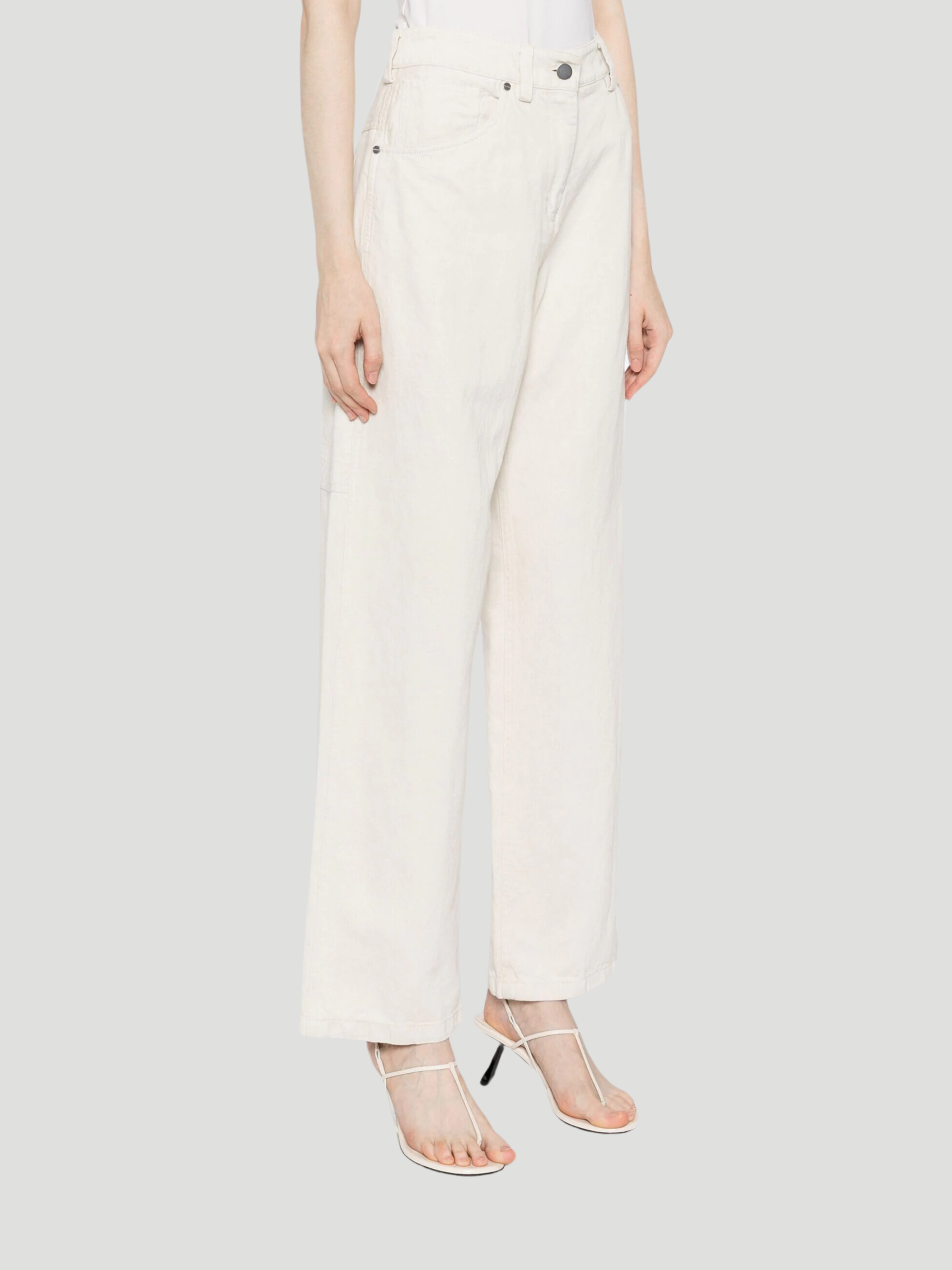 Mila White Straight Leg Jeans,TWP,- Fivestory New York