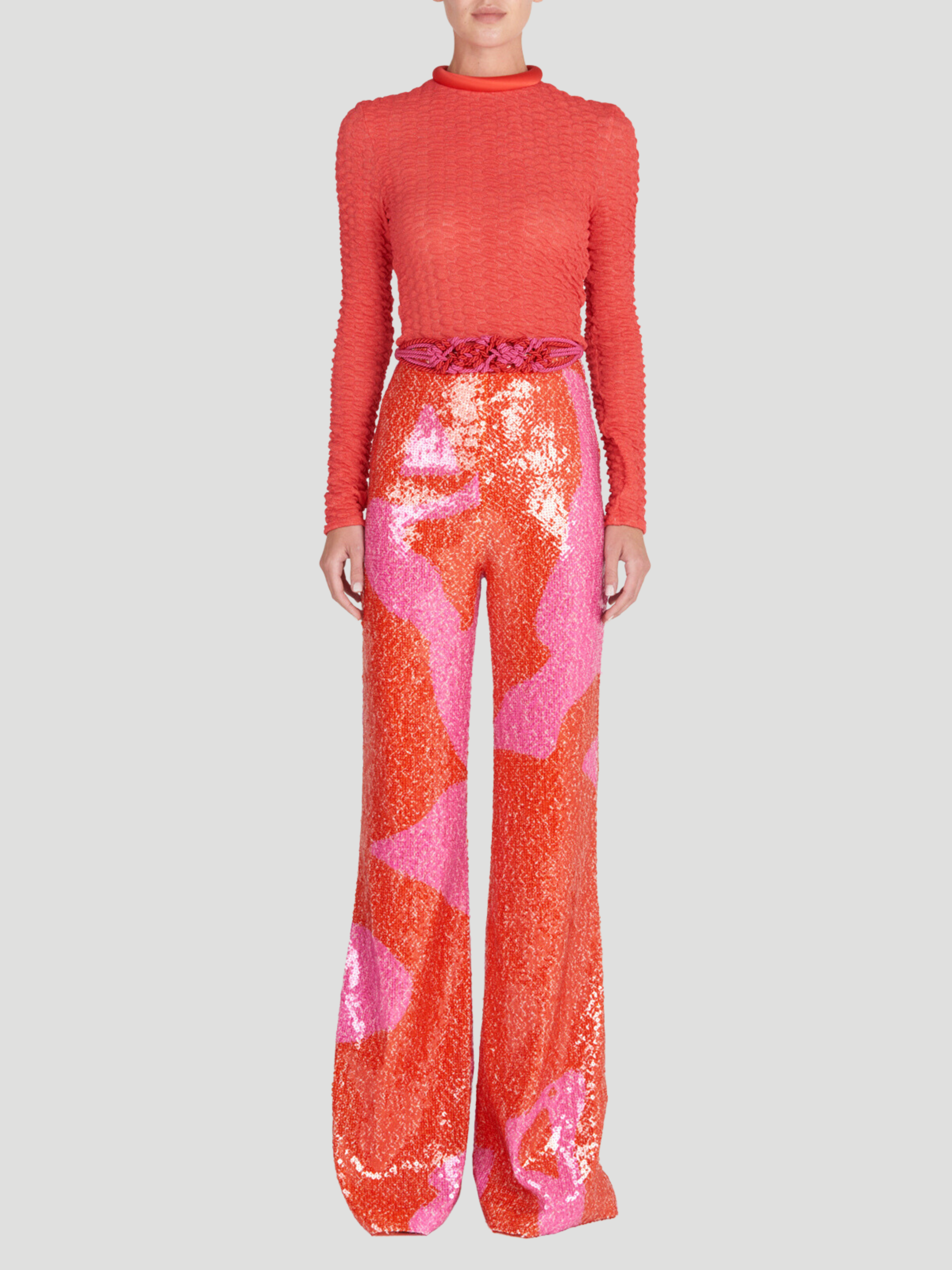 Avellino Sequin Straight Leg Pant,Silvia Tcherassi,- Fivestory New York