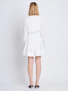 White Eco Poplin Mini Dress,PROENZA SCHOULER,- Fivestory New York