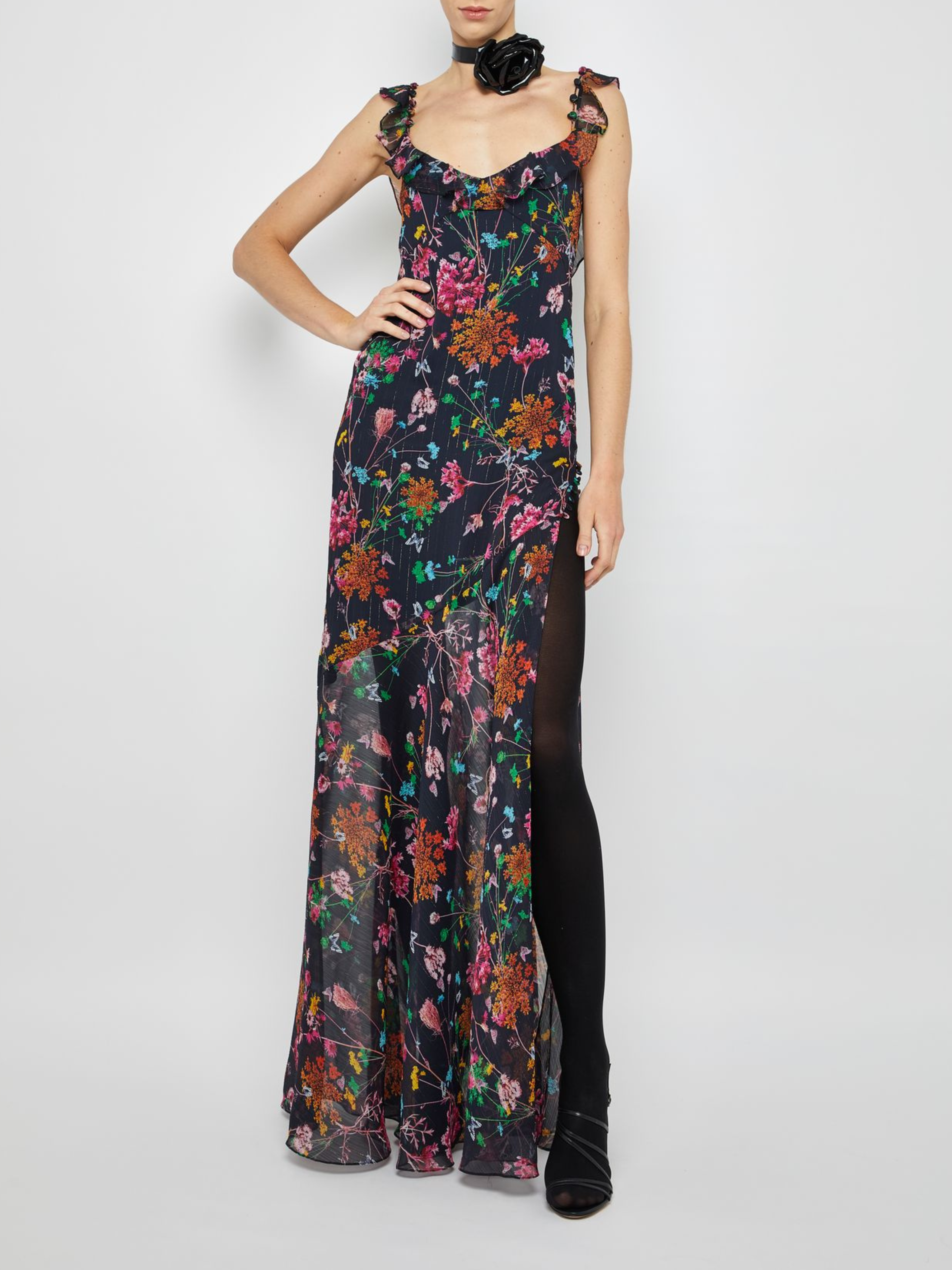 Ruffle Sleeve Maxi Dress,Prabal Gurung,- Fivestory New York