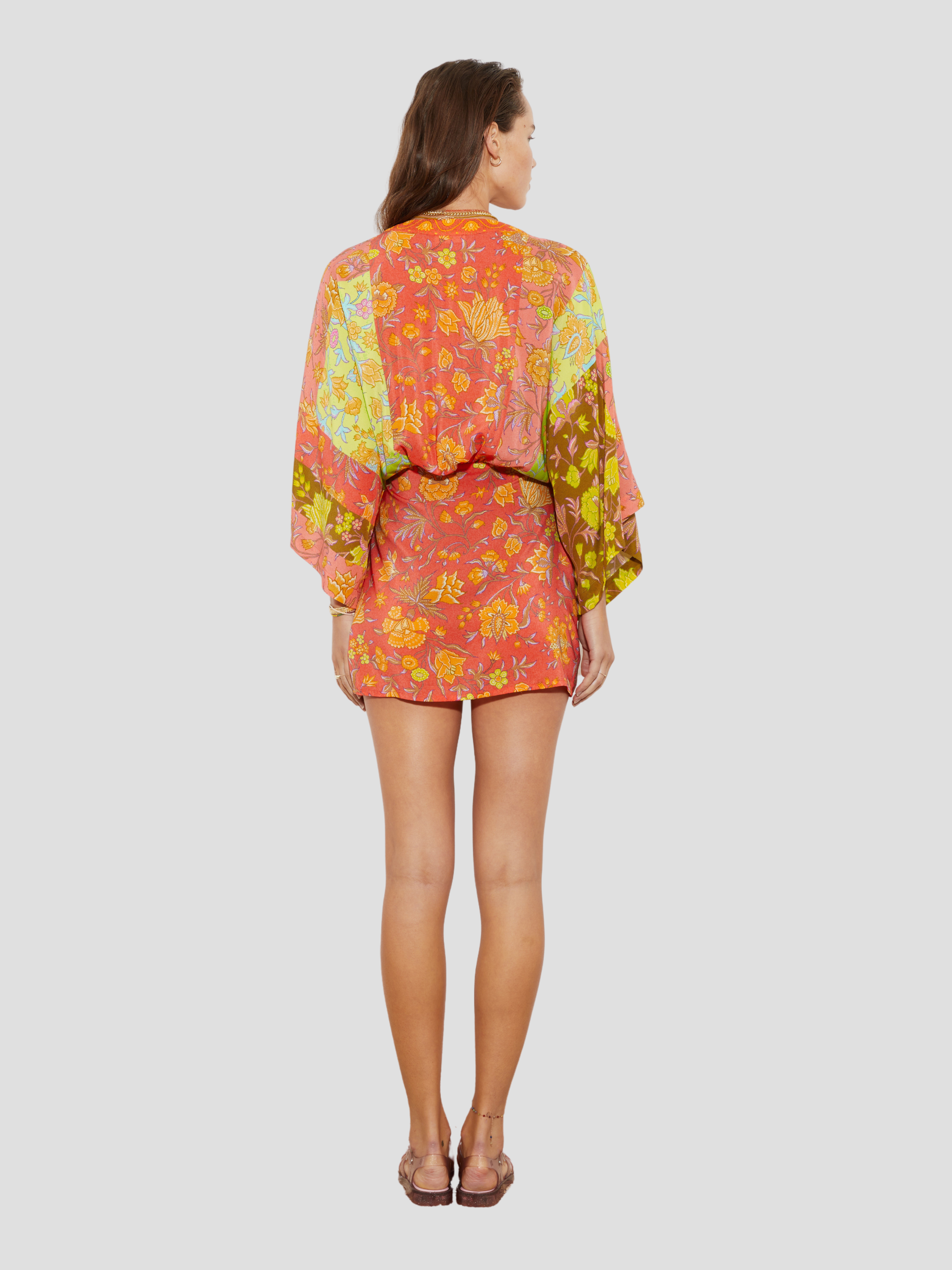 Alvita Silk Robe Mini Dress,BOTEH,- Fivestory New York