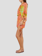 Alvita Silk Robe Mini Dress,BOTEH,- Fivestory New York