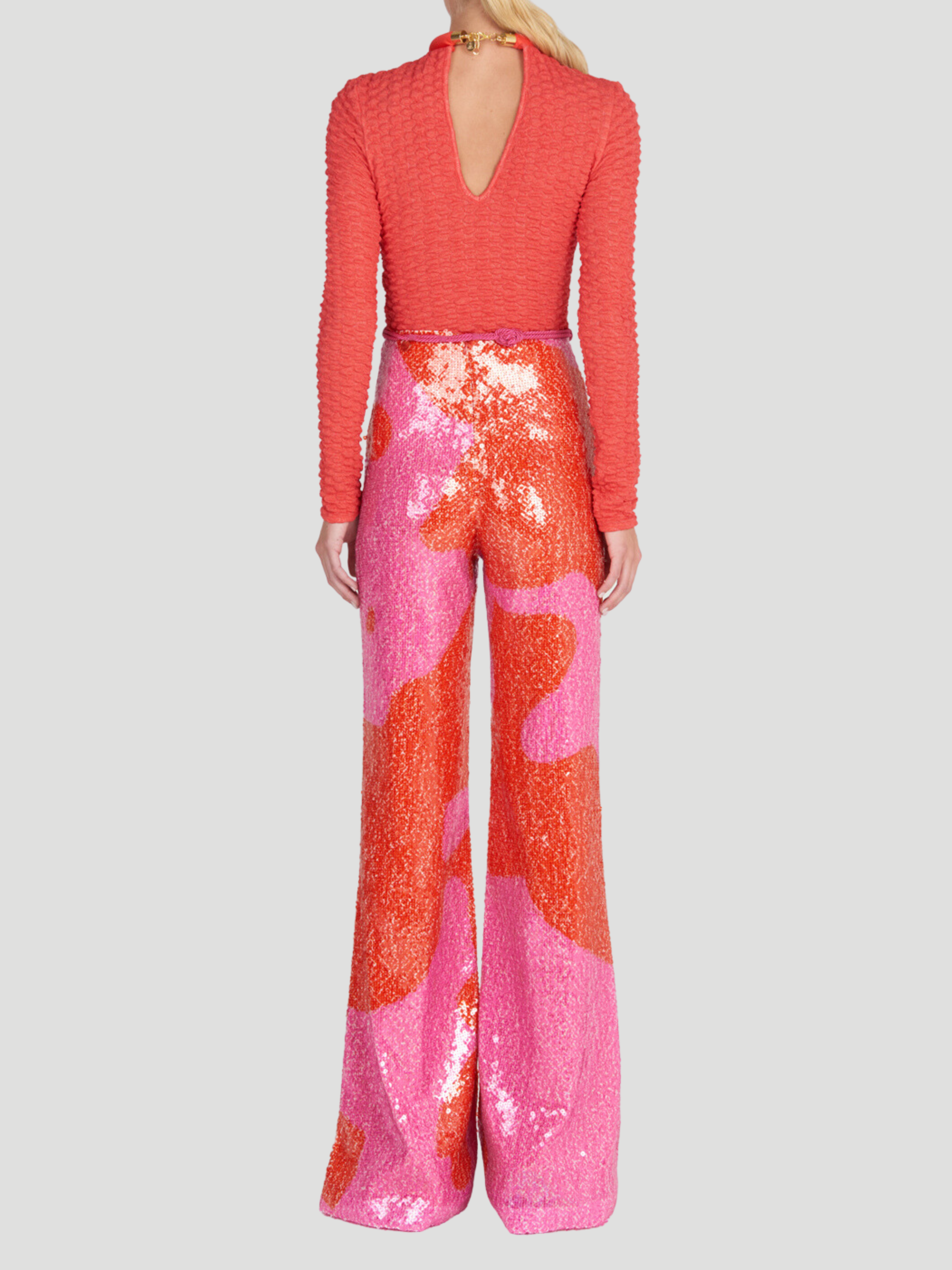 Avellino Sequin Straight Leg Pant,Silvia Tcherassi,- Fivestory New York