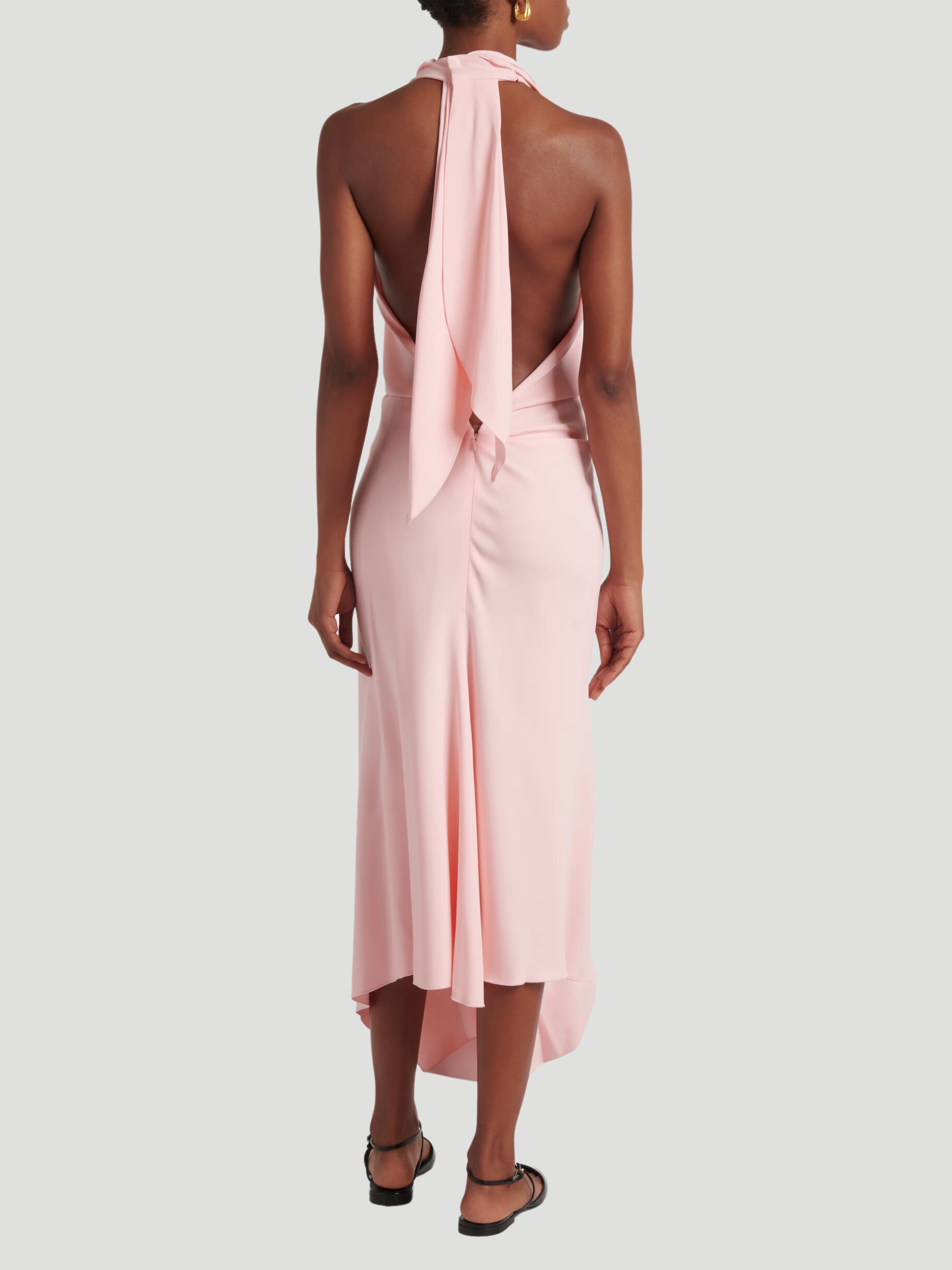 VICTORIA BECKHAM | BACKLESS SCARF DETAIL MIDI | FIVESTORYNY.COM VICTORIA BECKHAM | BACKLESS SCARF DETAIL MIDI | FIVESTORYNY.COM