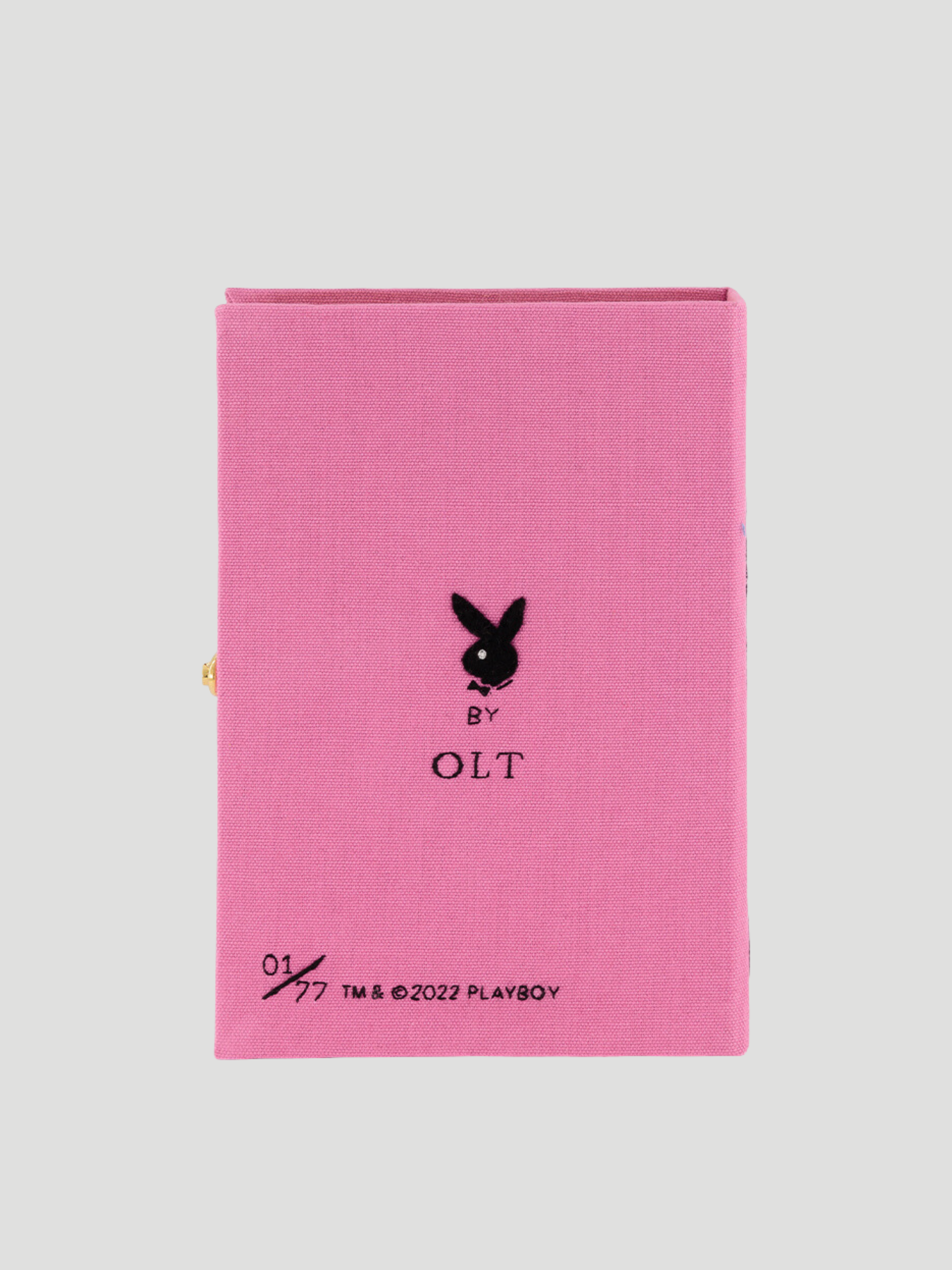 Pink Playboy Lips Book Clutch,Olympia Le Tan,- Fivestory New York