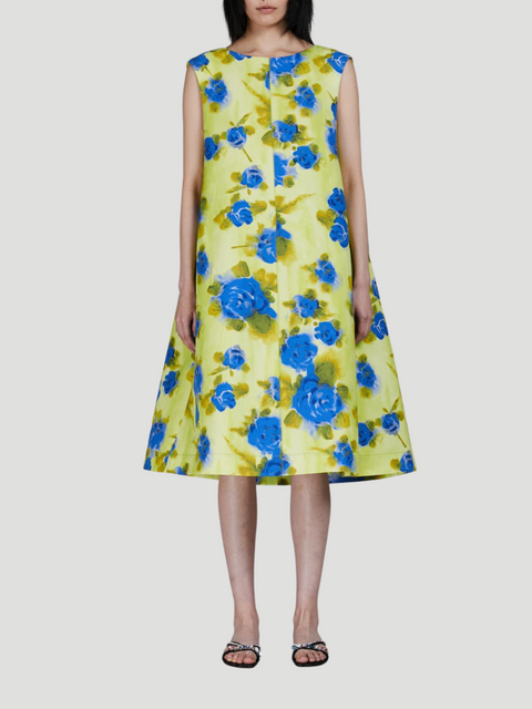 Floral Flared Sleeveless Midi Dress,MARNI,- Fivestory New York