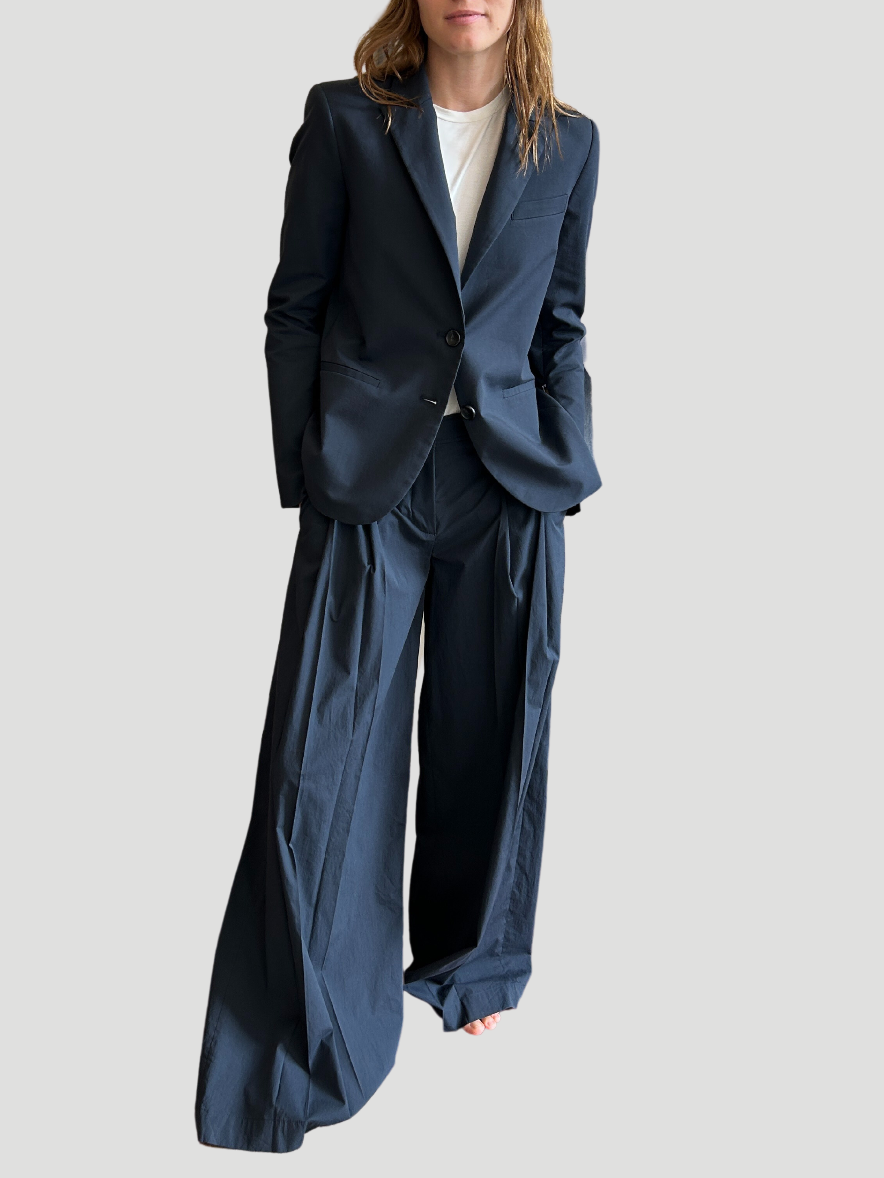 New Didi Navy Wide Leg Pant,TWP,- Fivestory New York