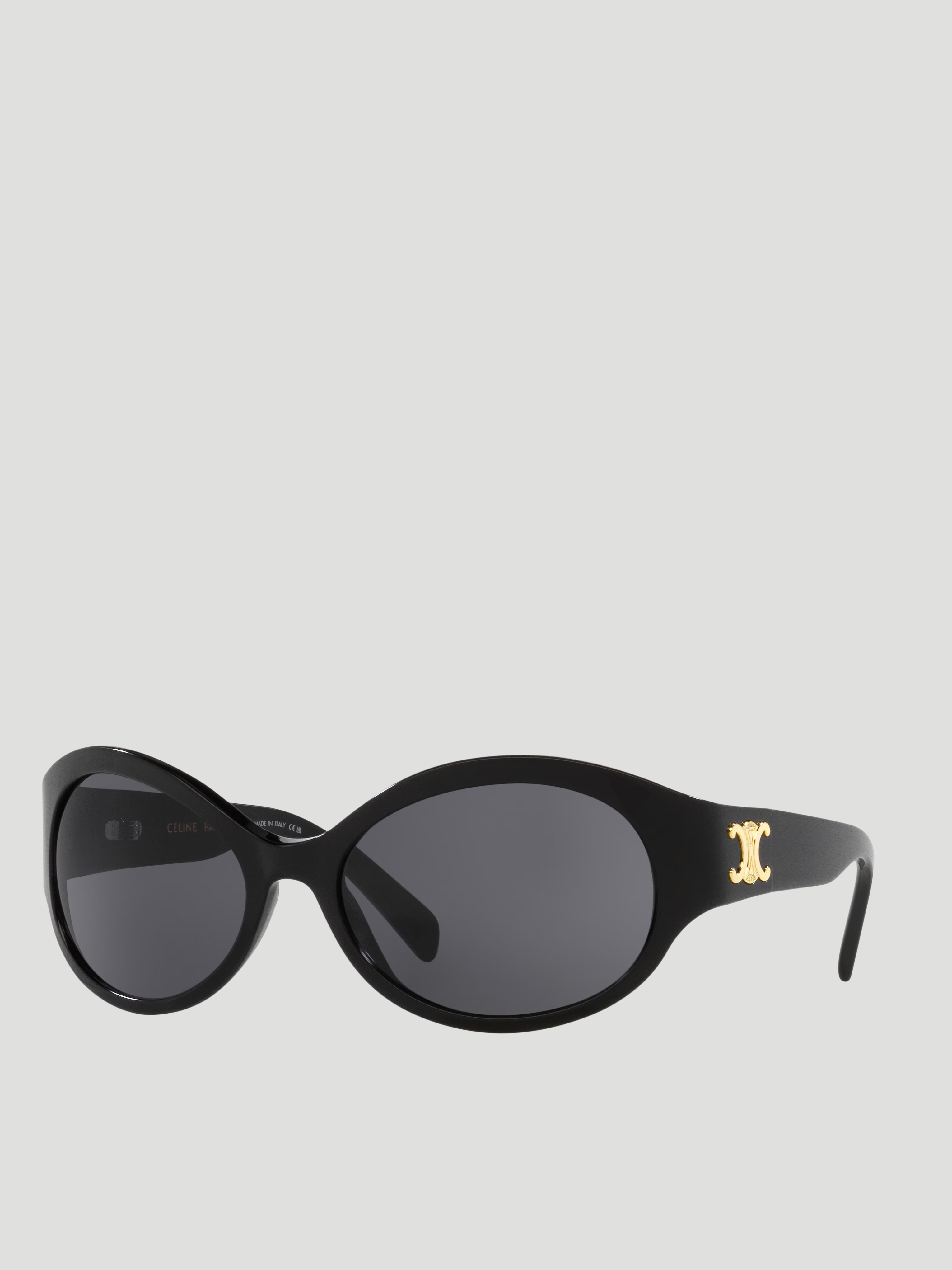 Celine Triomphe 62mm Oval Sunglasses Black
