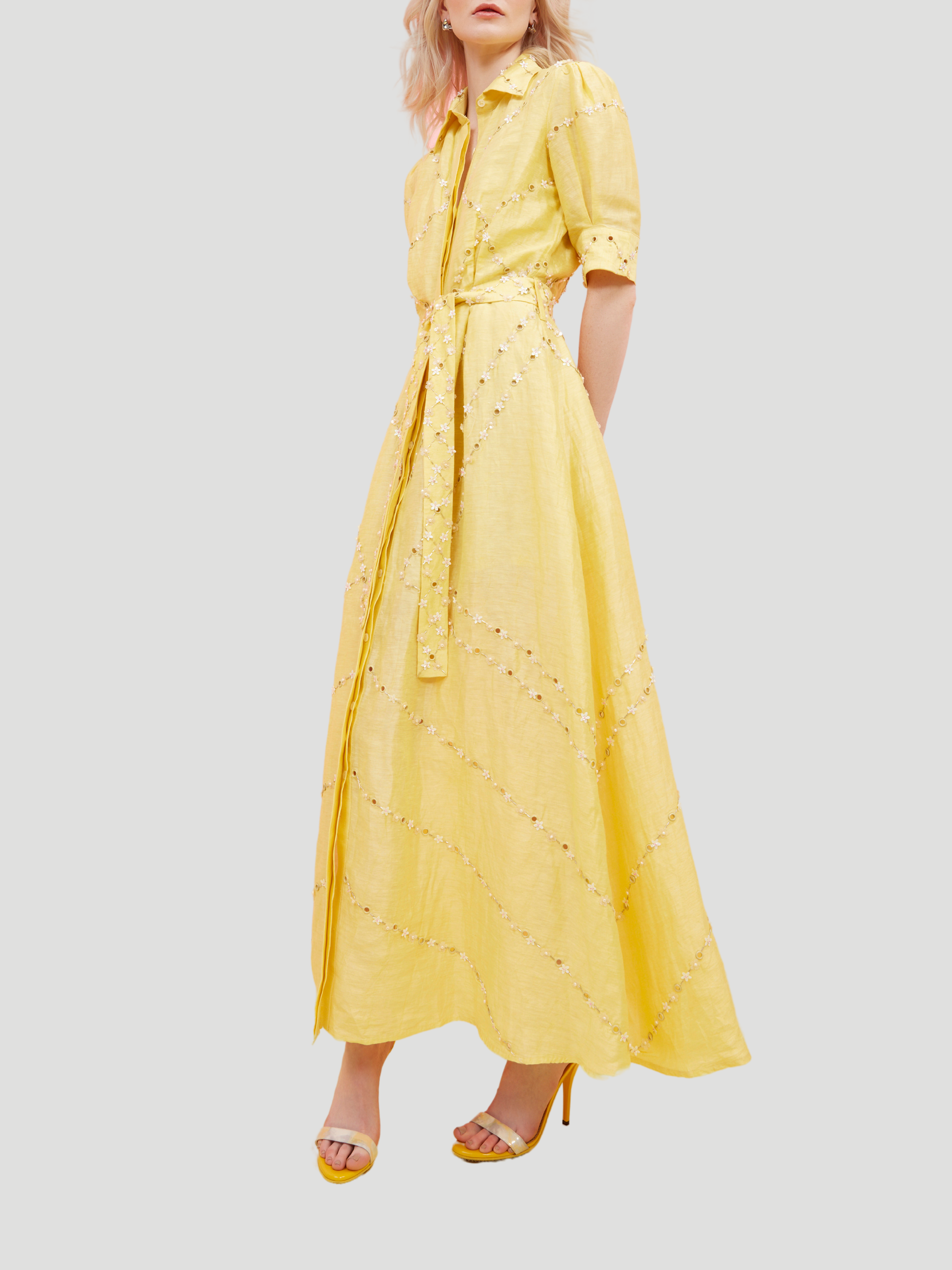 La Fuori | Soleil Eyelet Embroidered Shirtdress | FIVESTORYNY.COM Fivestory La Fuori | Soleil Eyelet Embroidered Shirtdress | FIVESTORYNY.COM Fivestory