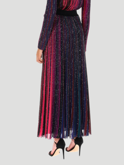 Striped Sequin-Embellished Maxi Skirt,MISSONI,- Fivestory New York