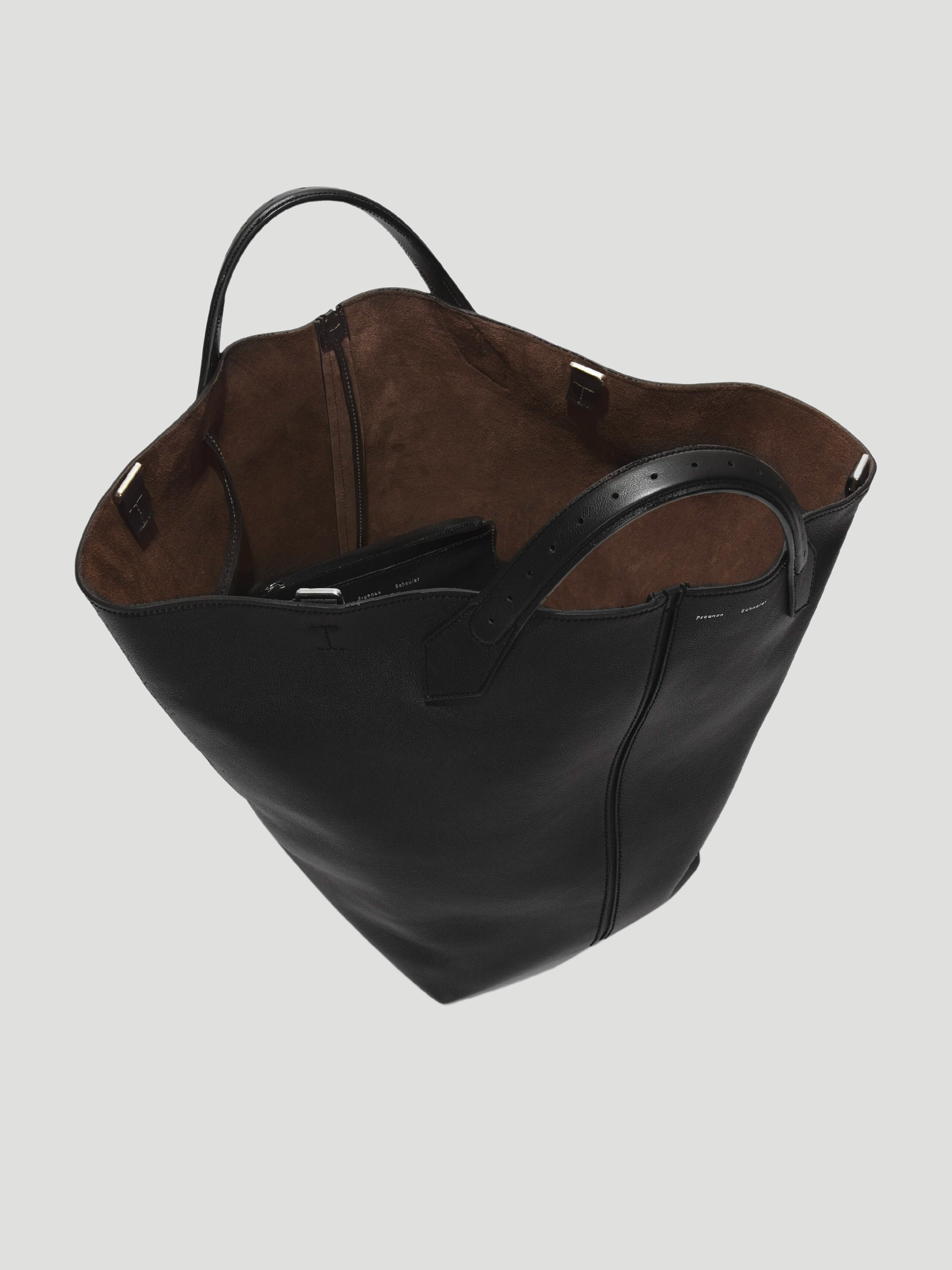 XL LEATHER TOTE BAG - Brown