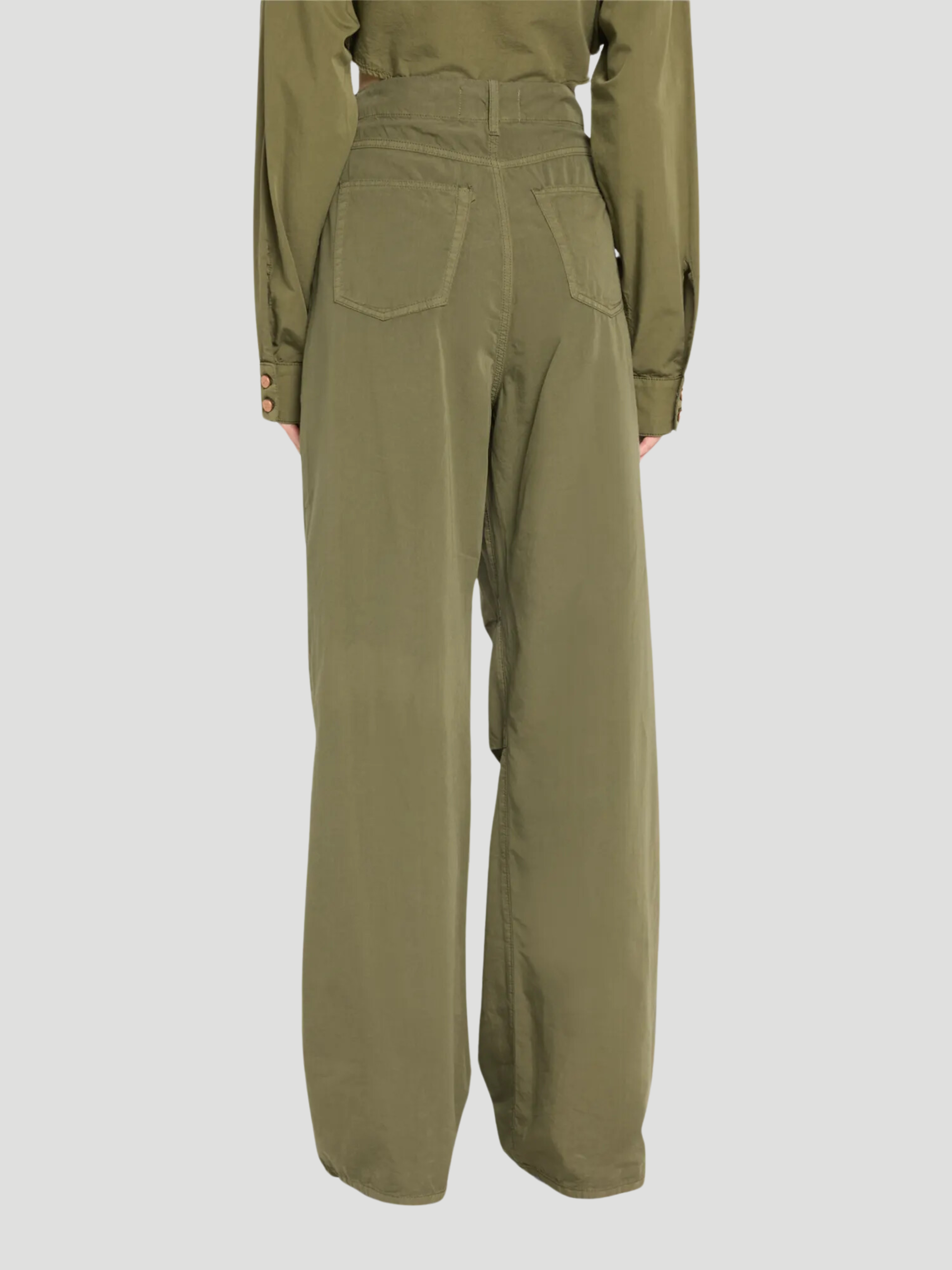 Friday Flip Pant in Military Green,3x1,- Fivestory New York