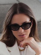 Vicky Sunglasses in Black,Feroce,- Fivestory New York