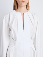 White Eco Poplin Mini Dress,PROENZA SCHOULER,- Fivestory New York