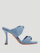 95mm Denim Twist Sandal,Aquazzura,- Fivestory New York