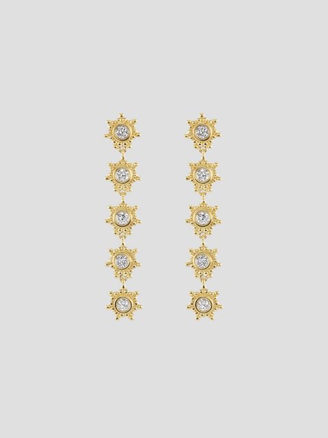 Granium Star linea Earrings- Diamond,Emily Weld Collins,- Fivestory New York
