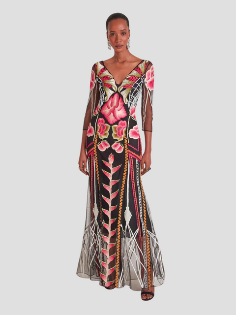 Romina V-Neck Dress,Temperley London,- Fivestory New York
