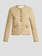 Tweed Jacket with Gold Buttons,ETRO,- Fivestory New York