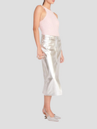 Oaklin Silver Midi Skirt,Staud,- Fivestory New York