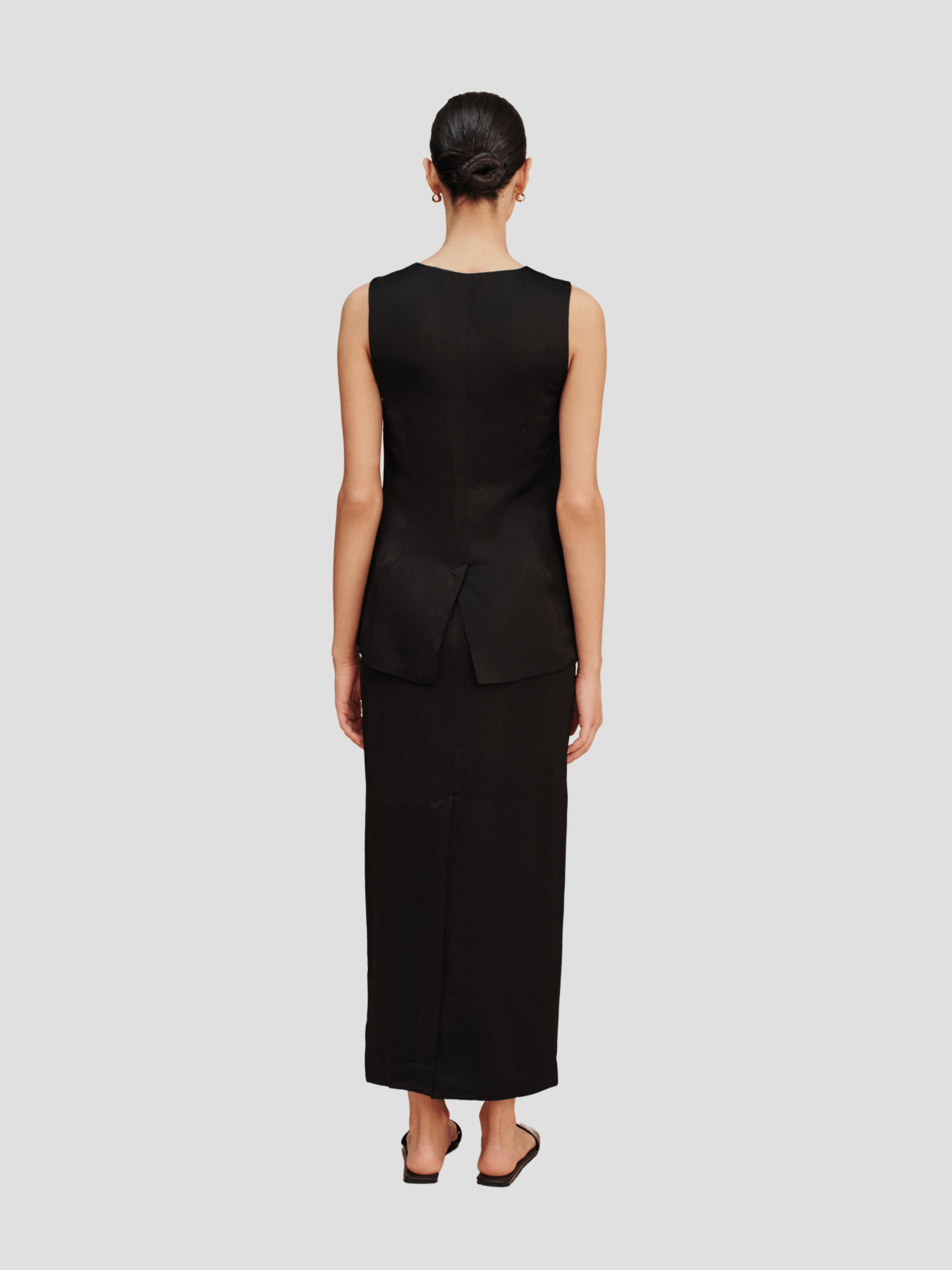 Black Gigi Pencil Midi Skirt,POSSE,- Fivestory New York